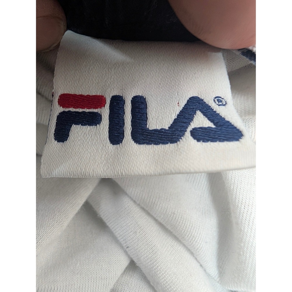 Fila Vintage Athletic Shorts Men's Size M Embroidered Logo Navy Blue Hong Kong - Picture 3 of 13
